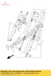 Here you can order the holder, brake hose from Yamaha, with part number 3DM258861000: