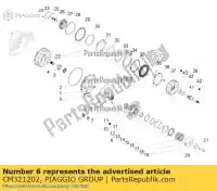 CM321202, Piaggio Group, puleggia condotta kompletna piaggio zapmd220,  zapmd2200 zaptd120 400 2020 2021 2022, Nowy