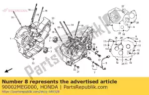 honda 90002MEG000 boulon, bride, 8x140 - La partie au fond