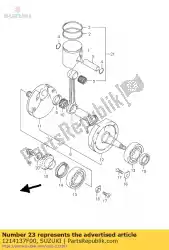 Ici, vous pouvez commander le anneau, piston auprès de Suzuki , avec le numéro de pièce 1214137F00: