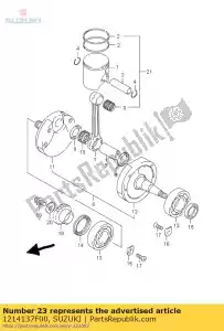 Suzuki 1214137F00 anneau, piston - La partie au fond