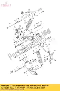 yamaha 4D3235500033 antebraço dianteiro comp. (direito) - Lado inferior