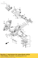 4350148B02, Suzuki, repose-pieds, fr r. suzuki gsx  g f gsxr w gsx1100f 1100 , Nouveau