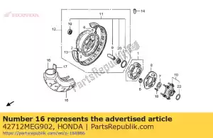 honda 42712MEG902 tube, tire (dunlop) - Bottom side