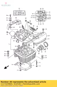 suzuki 1117224B04 cap, c.h.cubierta, r - Lado inferior