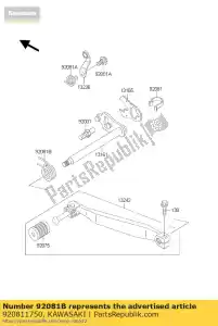 Kawasaki 920811750 spr??yna, zmiana peda?u r - Dół