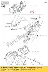 Ici, vous pouvez commander le kit amortisseur de direction zx63 zx636 auprès de Kawasaki , avec le numéro de pièce 999940350: