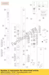 ktm 48601028S1 asklem l / s met binnenband - Onderkant