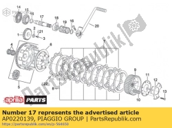 Aprilia AP0220139, Eixo de partida, OEM: Aprilia AP0220139