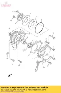 yamaha 1S7E19520200 plato - Lado inferior