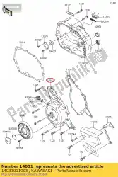 Tutaj możesz zamówić pokrywa-generator, srebrny klx110c od Kawasaki , z numerem części 140310119GS: