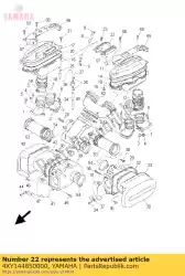 Ici, vous pouvez commander le tuyau, joint auprès de Yamaha , avec le numéro de pièce 4XY144850000: