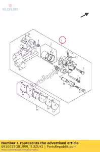 suzuki 6910038G81999 zespó? zacisku, dot - Dół