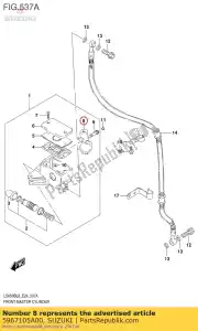 suzuki 5967105A00 titular, mstr cyl - Lado inferior