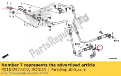 Tutaj możesz zamówić ? Ruba, ko? Nierz, 8x22 od Honda , z numerem części 90103MJ1010: