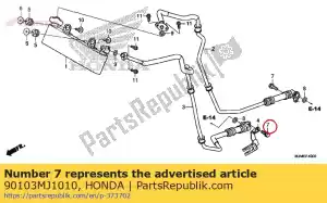 honda 90103MJ1010 bout, flens, 8x22 - Onderkant