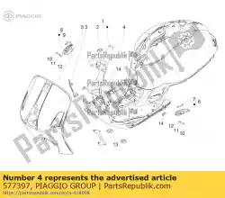 Here you can order the not available from Piaggio Group, with part number 577397: