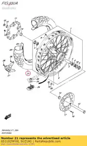 suzuki 6511029F00 pneu, 110 / 100-18 - La partie au fond