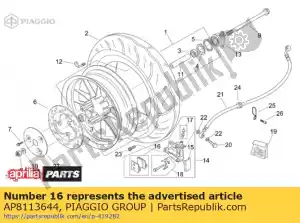 Piaggio Group AP8113644 remblokken - Onderkant