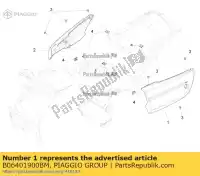 B06401900BM, Piaggio Group, lh painel lateral. branco moto-guzzi california zgulvc00 1400 2012 2016, Novo