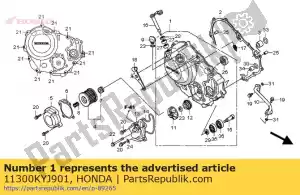 honda 11300KYJ901 cover assy., r. bloco do motor - Lado inferior