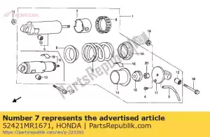 Honda 52421MR1671 seat,spg.adjuster - Bottom side