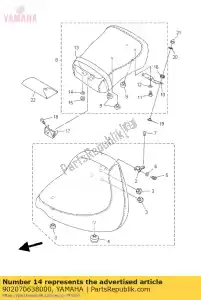 yamaha 902070638000 washer, finish - Bottom side