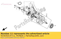 Tutaj możesz zamówić ? O? Ysko korbowodu du? Y koniec (bia? Y) od Honda , z numerem części 91003GC4711: