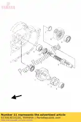 Qui puoi ordinare brg, r-b 6301 37mm 60g nt da Yamaha , con numero parte 933063010100: