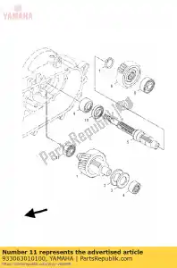 yamaha 933063010100 brg, r-b 6301 37mm 60g nt - Il fondo