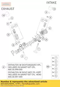 ktm 60036029044 valve spring kit lc8 2003 - Bottom side