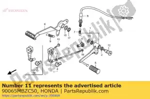 Honda 90065MBZC50 parafuso, tirante - Lado inferior