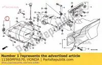 11360MFR670, Honda, cobrir comp., l. bloco do motor honda vtx  s vt cx cxa fury vtx1300s vt1300cx vt1300cxa 1300 , Novo