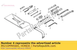 tang, 150 van Honda, met onderdeel nummer 89210MN5000, bestel je hier online: