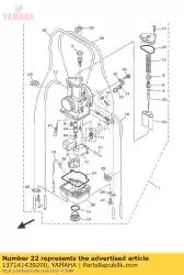 Tutaj możesz zamówić odrzutowiec, g?ówny nr 460 od Yamaha , z numerem części 137141439200: