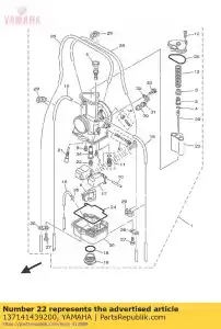 yamaha 137141439200 odrzutowiec, g?ówny nr 460 - Dół