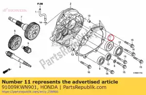 Honda 91009KWN901 rodamiento, bola radial, 620 - Lado inferior