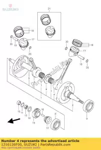 suzuki 1216126F00 tige, connexion - La partie au fond