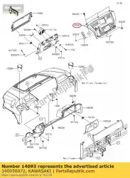 Ici, vous pouvez commander le 01 couverture, tableau de bord auprès de Kawasaki , avec le numéro de pièce 140930072: