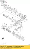 2431112K10, Suzuki, gear,1st driven suzuki gsxr150rfx gsxr150rf gsxs125mlx gsxs125ml gsxr125xa gsxs125xa gsxr125a 150 125 , New