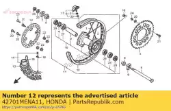 Tutaj możesz zamówić obr? Cz, rr. Ko? O (19x2,15) od Honda , z numerem części 42701MENA11: