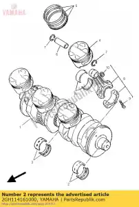 yamaha 2GH114161000 plane bearing, crankshaft 1 - Bottom side