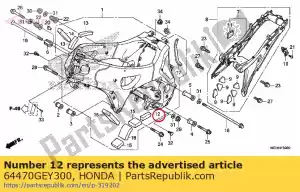 honda 64470GEY300 mat, taillight - Bottom side