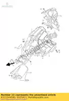 6311244G00, Suzuki, B?otnik, ty? suzuki gsr 600 2006 2007 2008 2009 2010, Nowy