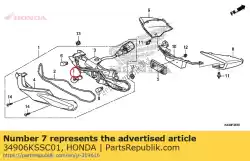 Aquí puede pedir bombilla, luz trasera (12v 21 / 5w) (koito) de Honda , con el número de pieza 34906KSSC01: