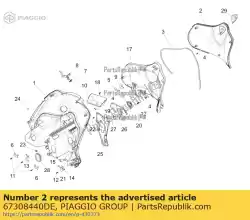 Aquí puede pedir puerta superior de Piaggio Group , con el número de pieza 67308440DE: