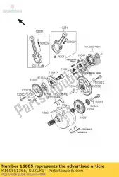 Here you can order the gear,balancer from Suzuki, with part number K160851366: