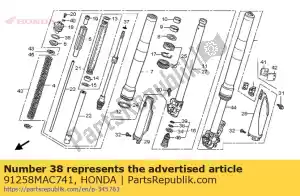 honda 91258MAC741 oring, 41,7x3,5 - Dół