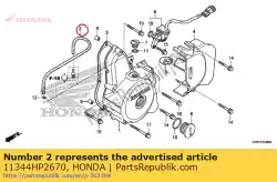 buis, adempauze van Honda, met onderdeel nummer 11344HP2670, bestel je hier online: