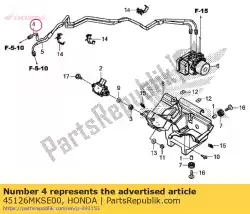 Aquí puede pedir tubo comp b freno delantero de Honda , con el número de pieza 45126MKSE00: